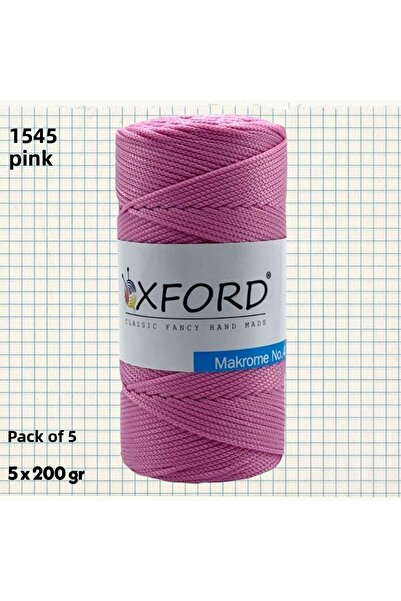 Oxford İplik مجموعة من 5 قطع من البولي بروبلين البوليستر مكرامية رقم: 4-200gr...