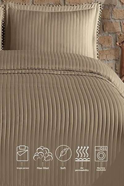 Elart Florita Bedspread Set Single (180X240 cm) Beige