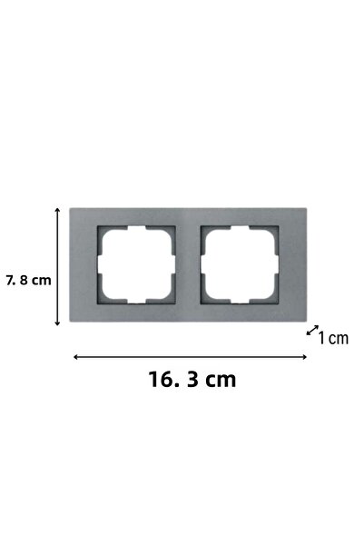 OVİVO Ovivo Grano Smoked - Set of 2 Grounded Socket and Cat5 Data Socket