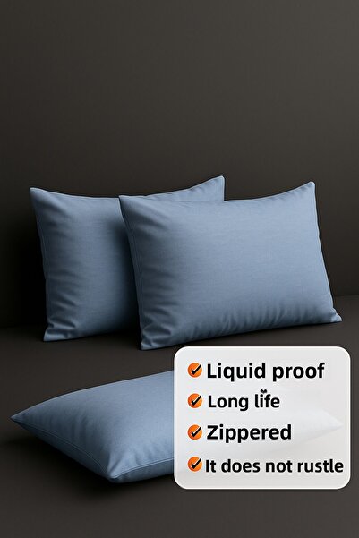 Limon Soft Pachet de 2 protectoare pentru perne rezistente la lichide cu fermoar