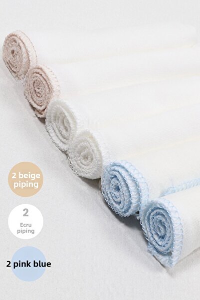 Bebekevi Pack of 6 100% Cotton Combed Cotton Mouth Wipes