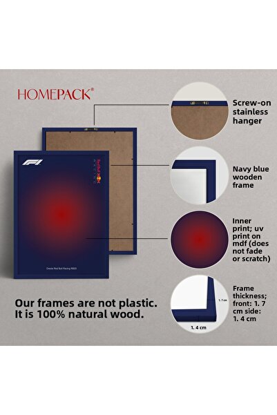 HOMEPACK TABLO FORMULA1 CU CADRU DE LEMN POSTER CU CADRU DECOR ARTISTIC DE PERETE TK/1555