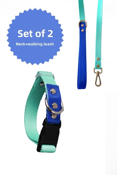MOOD PAW Sky Mood Adjustable Dog Neck and Travel Collar Set