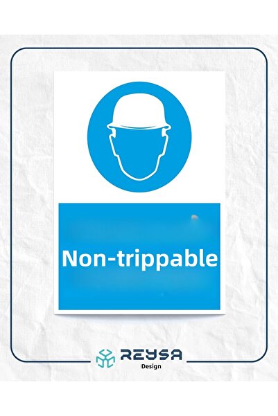 Reysa Tasarım ريسا ممنوع الدخول بدون حاجز لوحة سلامة العمل ملصق سلامة العمل 2...