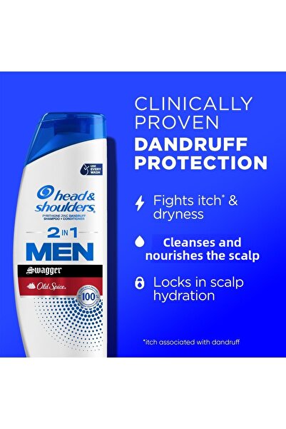Head&Shoulders Head & Shoulders Men Old Spice Swagger 2-in-1 Anti-Dandruff Shampoo and Conditioner 370ml
