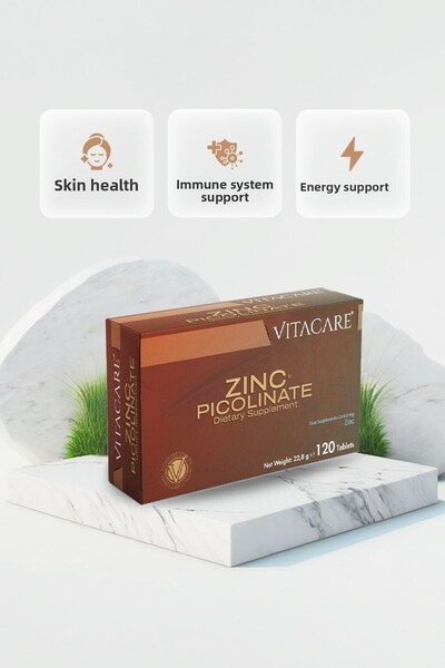 Vitacare Zinc Picolinate 120 Tablets |   Nutritional Supplement