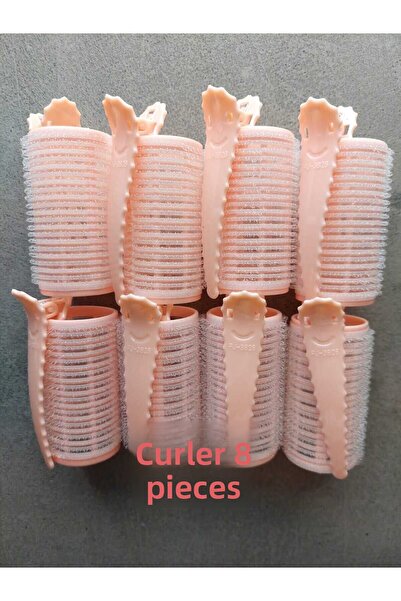 SEVRU 8 τεμάχια ρολό για μπούκλες με κούμπωμα - Ρολό για μπούκλες, ρολό για μπούκλες με κλιπ, μεσαίου μεγέθους κλιπ