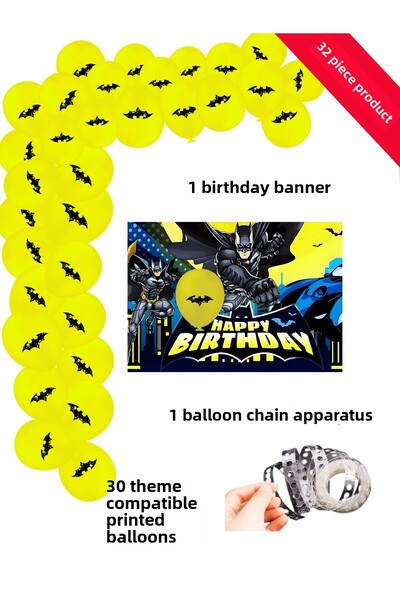 snowparty مجموعة بالونات سلسلة لتزيين حفلات أعياد الميلاد من BaTman Betmen مع...