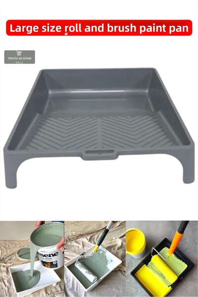 OSKAR FIRÇA وعاء طلاء مع أسطوانة وفرشاة، حجم كبير