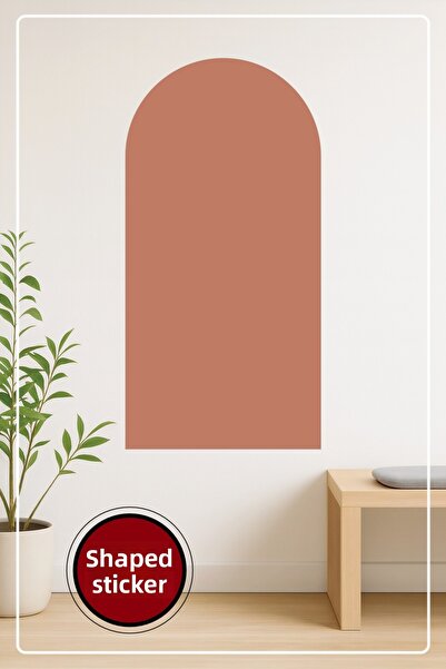 KOSS Dijital Autocolant decorativ de perete în formă ovală, în stil boem, mar...