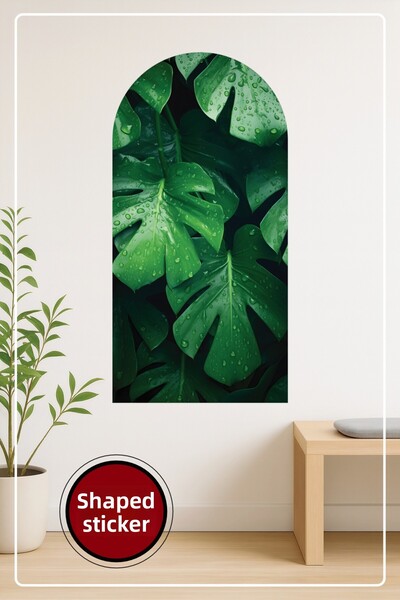 KOSS Dijital Autocolant decorativ de perete în formă ovală cu picături de plo...