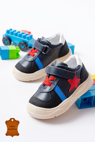 lina step Pantofi sport pentru primul pas pentru bebeluși, din piele naturală...