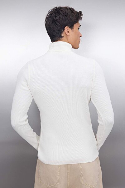 Trendyol Collection Водолазка з капюшоном, приталений пуловер бавовна Slim Fit TMNAW20MG0031