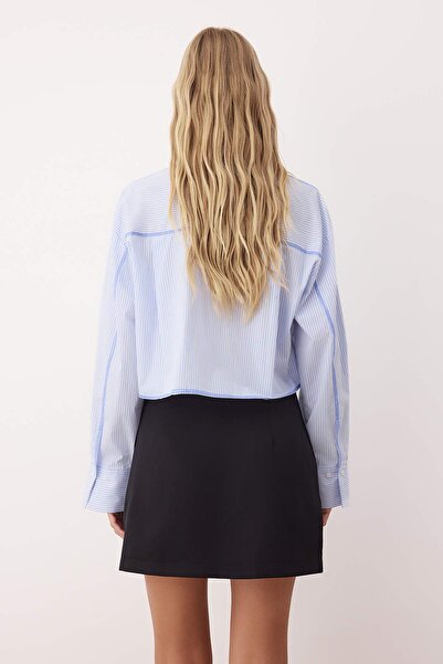 Trendyol Collection Button Detailed Shorts Skirt Shorts & Bermuda Twoaw26Sr00026