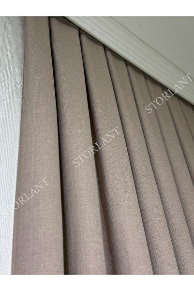 Storlant Linen Foldet Backdrop Curtain L 1/3 Tight Pleat L Accessory Gift L Single Wing