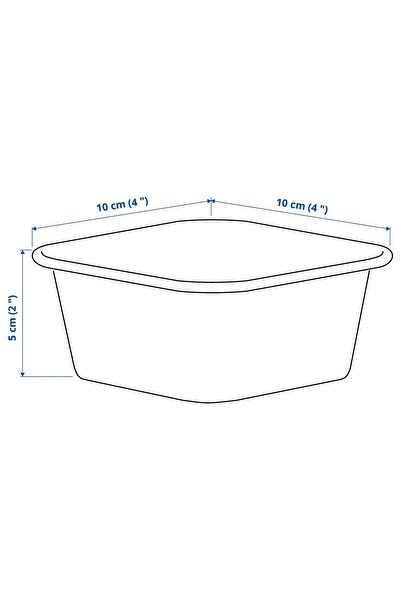 IKEA 5 komada organizatorskih kutija za ormarić 10x10x5 cm Ikea set od 5 orga...