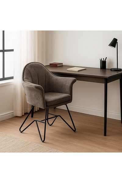 SAHABA gray fabric chair