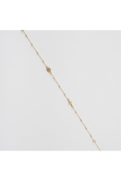 Sandra Ferretti Bratara Rozariu din Aur Galben de 18K cu Lant Diamantat si Bile