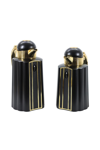 Other طقم ترمس السيف لافا للقهوة والشاي 1 لتر / 0.7 لتر، ذهبي أسود