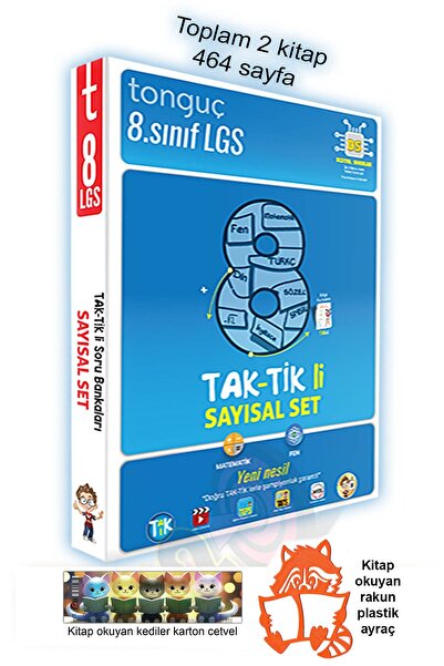 Tonguç Yayınları 8. Sınıf Lgs Taktikli Sayısal Soru Bankası Set Fen Matematik