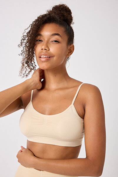 FOREVER MORE 3-Piece Women's Thin Padded Strap Seamless Flexible Bustier