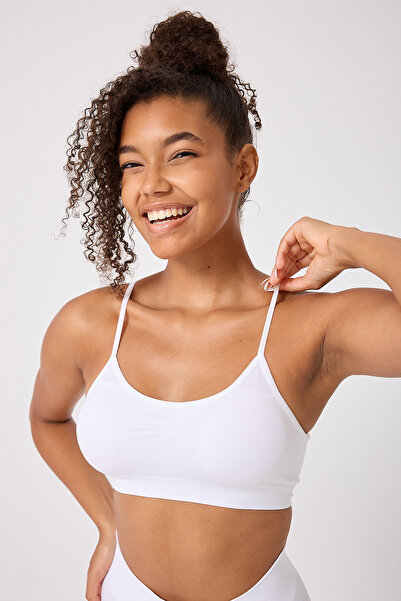 FOREVER MORE Bustieră elastică fără cusături pentru femei, cu bretele subțiri, 3 piese