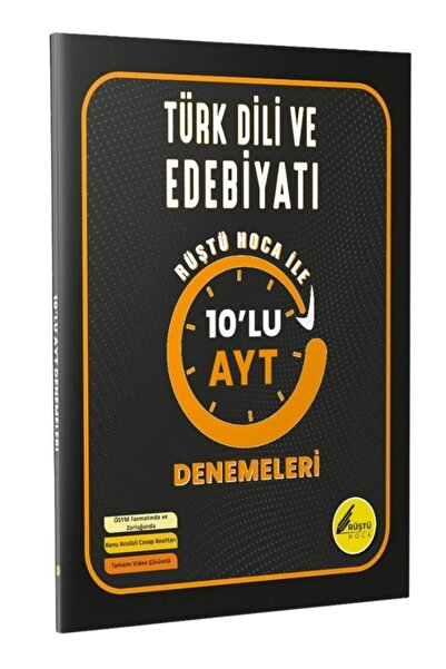 Tonguç Yayınları Rüştü Hoca Türk Dili ve Edebiyatı 10'lu Ayt Denemeleri