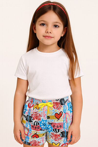 KAMİKAM Cotton Lovely Girl's Shorts
