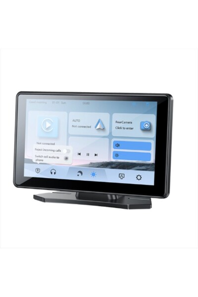 Yesido KM17 Dash-Mounted Car Monitor – 7″ HD Touchscreen with CarPlay, Bluetooth 5.0, and Built-in Speakers