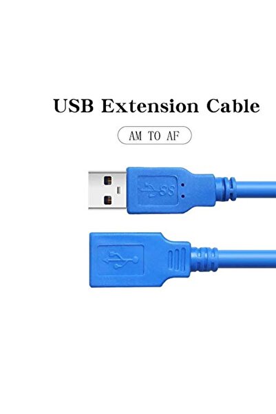 pluscore Usb 3.0 HDD Harddisk, Dişi Erkek Uzatma Uzatıcı Ara Bağlantı Kablosu 3 Metre