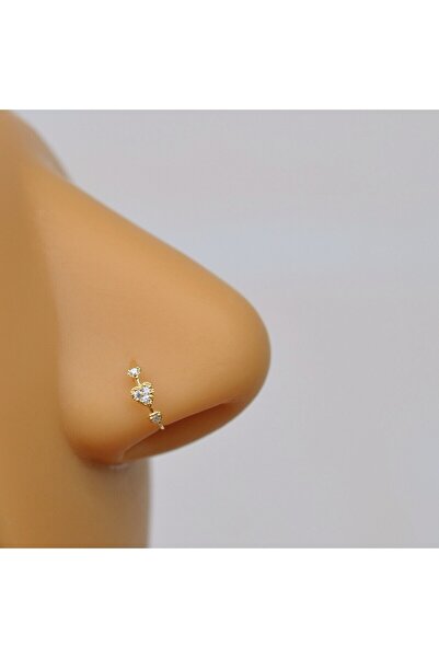 Heppii 925 Ayar Gold Kaplama Minik Kalpli Halka Hızma