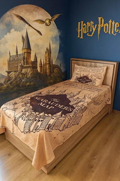 Harry Potter Patterned Single Quilting Set 160x220 cm , (without crash) Bedspread