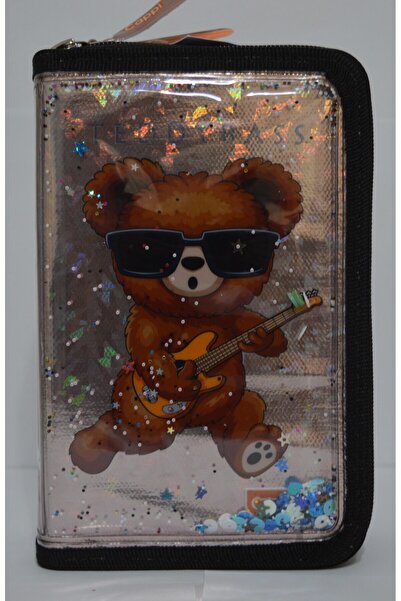 Akabi حامل أقلام من مادة PVC مكون من 3 أقسام من كابي تيدي بير