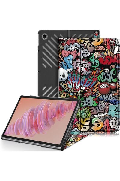 SIGLOO Husa Slim Sigloo, Smart Cover, Trifold, pentru Lenovo Tab Plus 2024(TB-351, 352), 11.5", Graffity