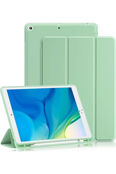 SIGLOO Husa premium Galaxy TAB S8 S7 11 inci piele sintetica SmartPen spate policarbonat green