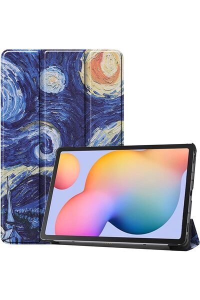 SIGLOO Husa Slim Smart Cover Trifold pentru Lenovo Tab M11 2024 11 inci premium abstract