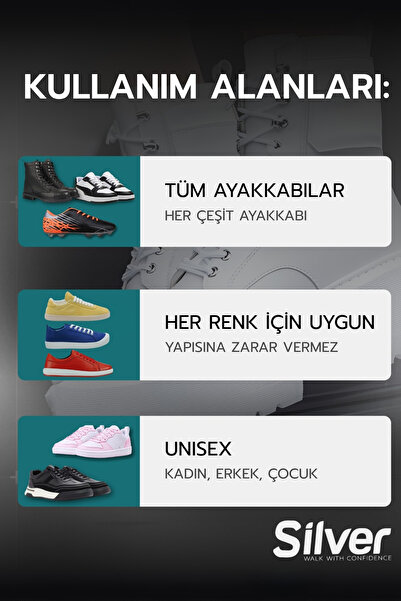 Silver Ayakkabı Deodorantı Koku Giderici Önleyici Sprey Fresh Up Unisex 100ml