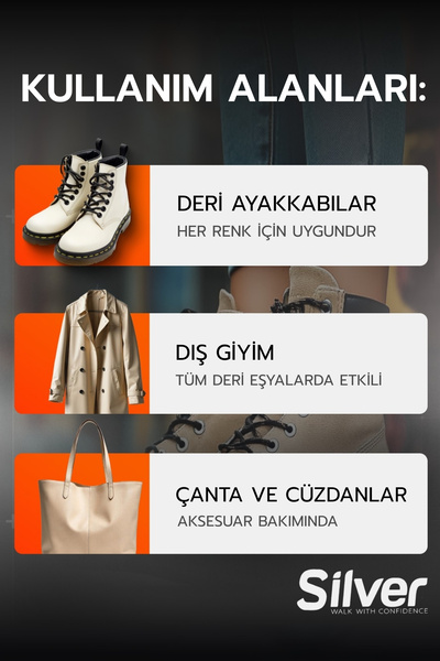 Silver Deri Ayakkabı Parlatma Temizleme Ve Bakım Süngeri Naturel Depolu