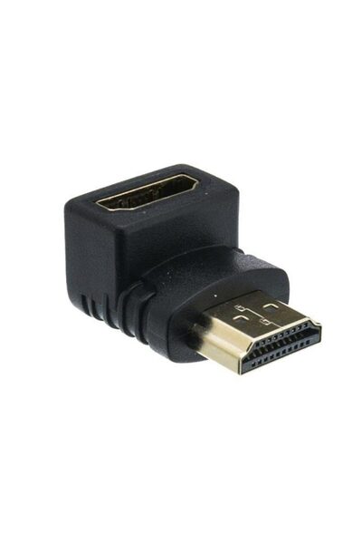Powermaster PM-10616 L Tip 90 Derece HDMI Dişi Erkek Ara Aparat