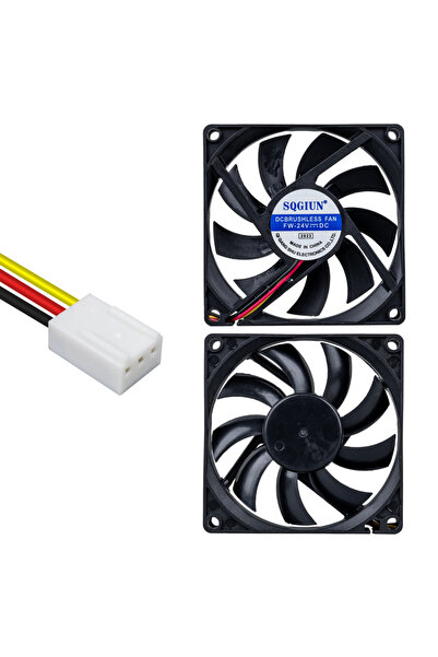 Powermaster IC-216A 3P Kablolu 80X80X15 24Volt Fırçasız DC Fan