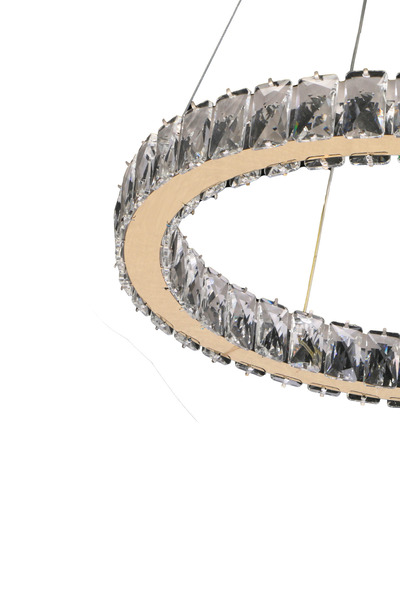 bestof tasarım Pluton Kristal Taşlı Krom Avize - Yatak Odası - Hol - Salon