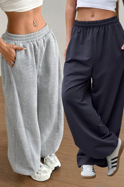 vladivosto Baggy Plus Size Loose Fit Summer 2 Thread Γυναικεία Grimelange Πόδι ελαστική φόρμα Jogger