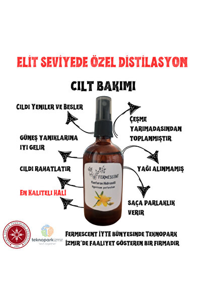 Fermescent Kantaron Suyu - Hidrosolü - Güneş Sonrası Bakım - Besler - Yeniler...