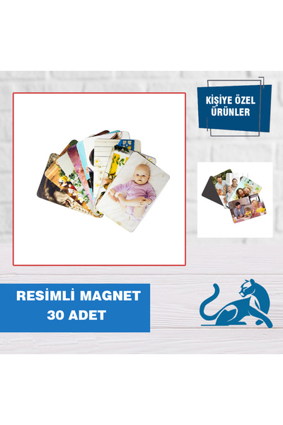 umurcraft Fotoğraflı Resimli Magnet 30 adet