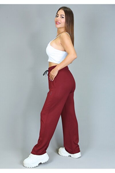 HOWWEN %100 Pamuk Geniş Paça Kadın Modal Eşofman Altı