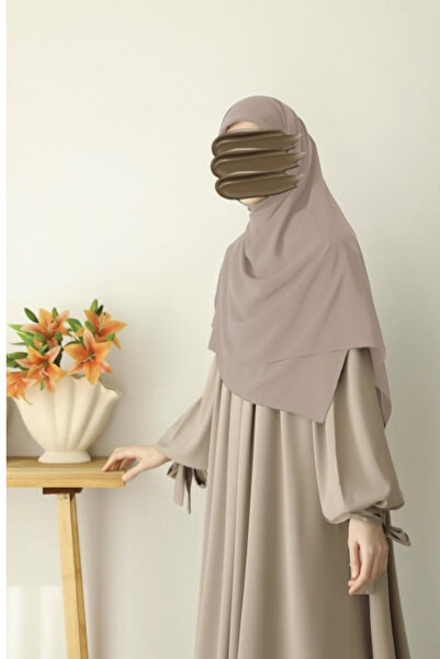 FRESCO SCARFS Tesettür Hijab Medine Ipeği Eşarp Bej