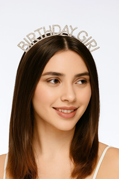 LUPHİRA Bırthday Gırl Doğum Günü Kızı Yazılı Kristal Taşlı Tac Doğum Günü Parti