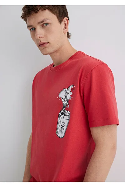 Mavi Jeans Printed Pink T-Shirt Loose Fit / Loose Relaxed Fit 0612955-71079