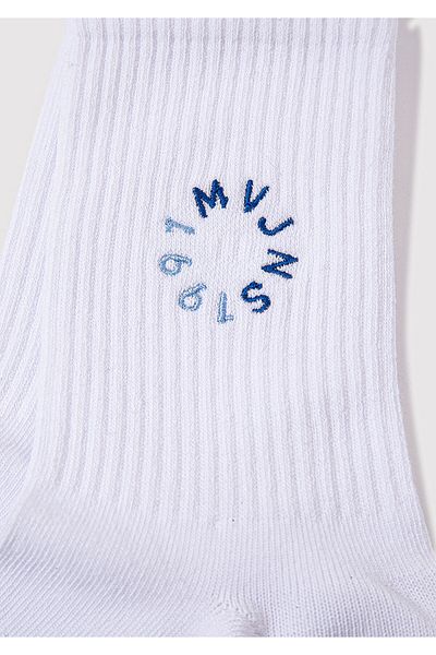 Mavi Weiße Socken mit MVJNS-Aufdruck 1913259 -620