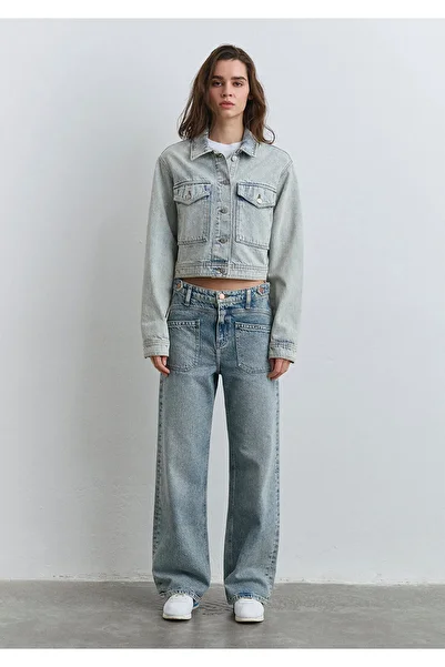 Mavi Risa Real Blue Shaded Ice Jean Jacket 1110642-89204